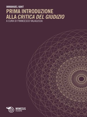 cover image of Prima Introduzione alla Critica del giudizio